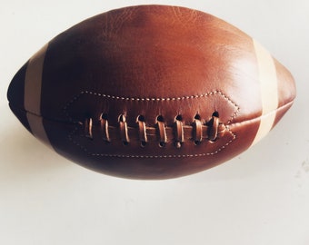 Retro Reborn Real Leather American Football Professional Adult Size with white stripe