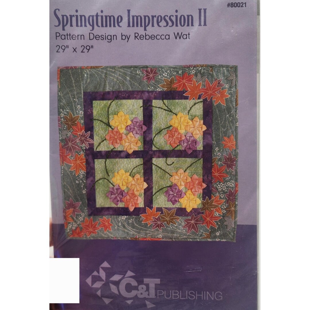 Impression Pattern Design Springtime Impression II Quilt Pattern Design by Rebecca Wat 29x29 - Etsy