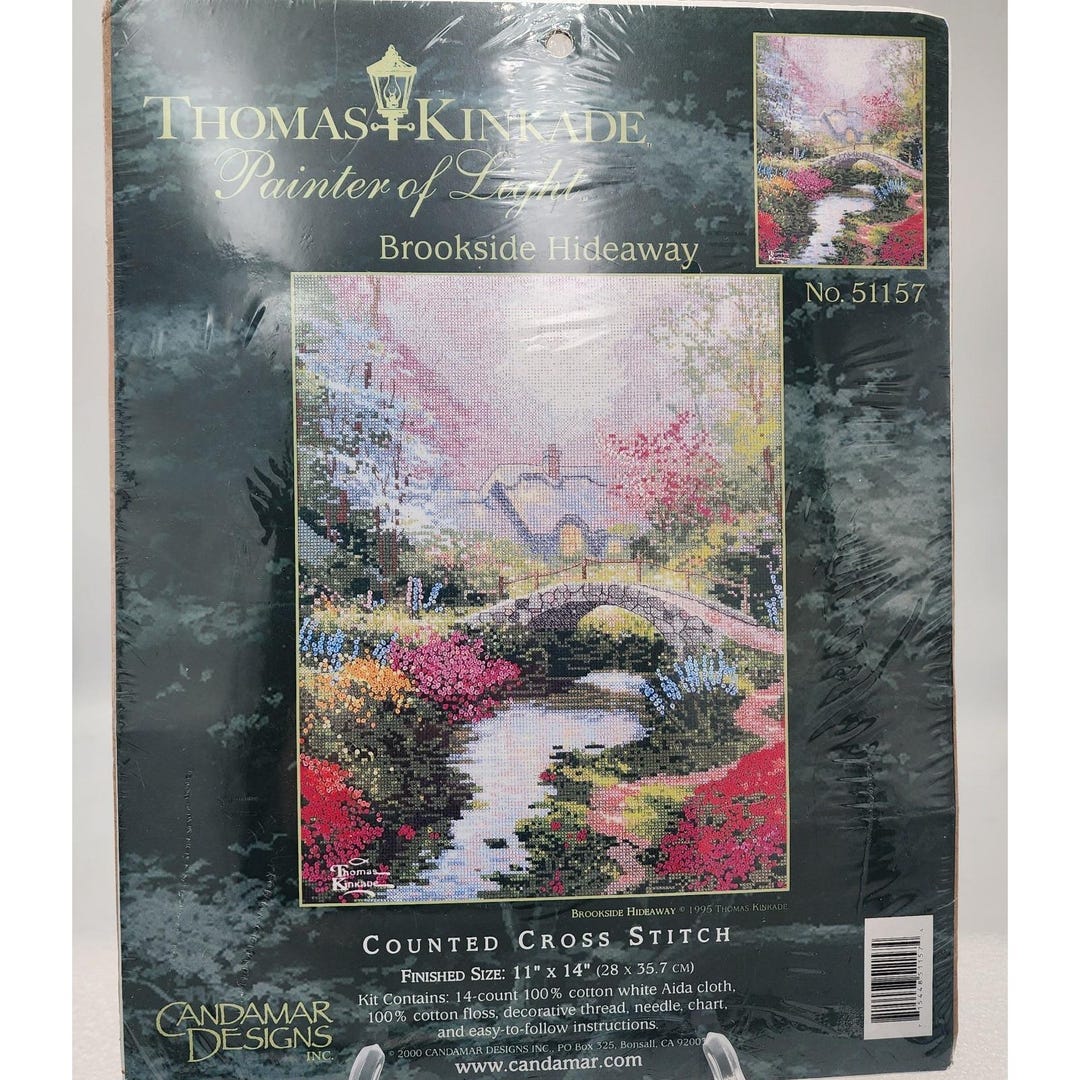 Kit point de croix compté neuf Candamar Thomas Kinkade