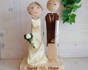 Golden Wedding 50 Years Gift Personalized with Name Money Gift