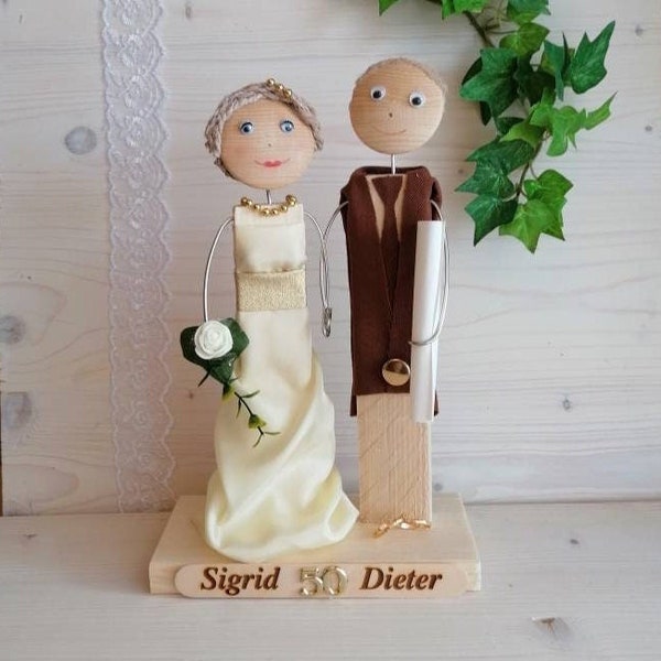 Goldene Hochzeit 50 Jahre Geschenk Personalisiert mit Namen Geldgeschenk