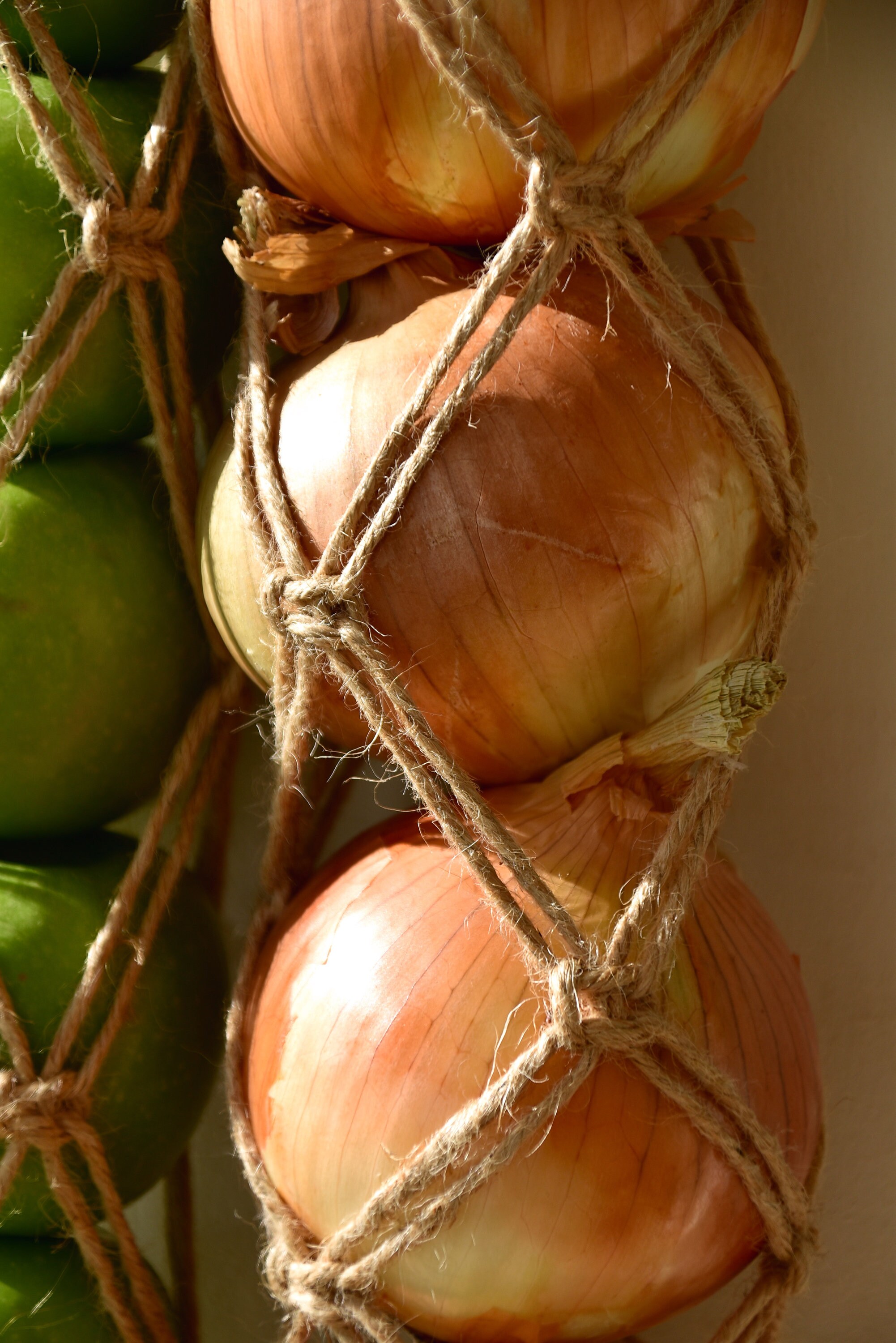 Set of 2 Large Natural Jute Vegetable Breathable Macrame Etsy