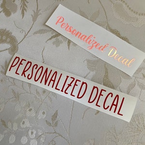 Personalized Decal/ Custom Decal/Word Decal/Name Decal/Decal/Customized Decal/ Holographic Decal/Vinyl Decal Personalized