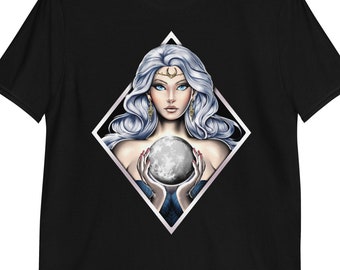 Mond Göttin Nyx Shirt, griechische Mythologie Shirt, antikes Griechenland T-Shirt, griechische Göttin Kleidung, griechische Mythologie Kleidung, Mythologie Kleid