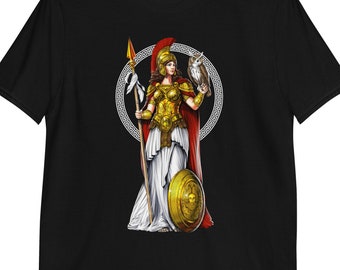 Griechische Göttin Athene Shirt, antikes Griechenland T-Shirt, griechische Mythologie Shirt, griechische Göttin Kleidung, griechische Mythologie Kleidung, Mythologie Kleid