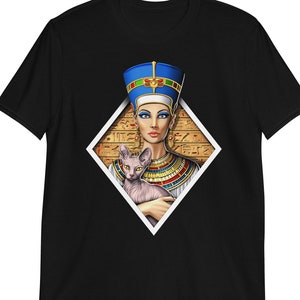 Egyptian Queen T-Shirt, Ancient Egypt Tee, Egyptian Mythology Shirt, Egyptian Goddess Tee, Egyptian Hieroglyphs Clothes, Egyptian Clothing