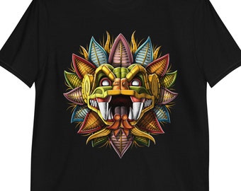 Koszulka Quetzalcoatl Aztec God, Koszulka Aztec Mythology, Koszulka Ancient Aztec, Koszulka Mayan Gods, Koszulka Aztec Deity, Ubrania Azteckie, Ubrania Azteckie