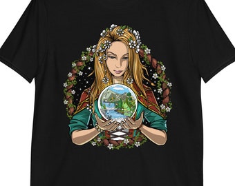 Fortune Teller Shirt, Crystal Ball Tee, Mystical Shirt, Witch Shirt, Witchcraft Clothing, Psychic Clothes, Spiritual Shirt, Crystal Ball Tee