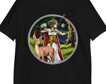 Greek Goddess Artemis Shirt, Ancient Greece Tee, Greek Mythology Shirt, Greek Goddess Clothing, Greek Mythology Clothes, Mythology Apparel