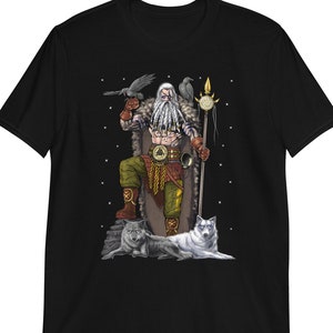 Norse Viking Warrior T-Shirt, Nordic Mythology God Tee, Scandinavian Pagan Clothing, Viking Shirts, Viking Clothes, Norse Viking Clothing