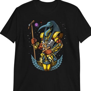 Egyptian Mythology God Thoth T-Shirt, Ancient Egypt Shirt, Egyptian Ankh Symbol Tee, Egyptian Apparel, Egyptian Clothing, Egyptian Clothes