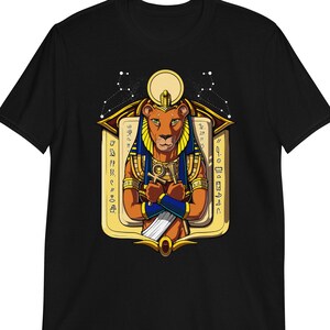 Sekhmet Egyptian Mythology Goddess Shirt, Ancient Egypt Tee, Egyptian Lioness Deity Clothing, Hieroglyphs Clothes, Egyptian Apparel