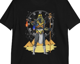 T-shirt Egyptische mythologie god Anubis, T-shirt oude Egypte, shirt Egyptische piramiden, kleding Anubis, Egyptische kleding, herenkleding Anubis