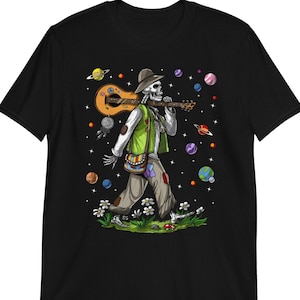 Hippie Skeleton Shirt, Psychedelic T-Shirt, Hippie Clothing, Hippie Clothes, Hippie Apparel, Mens Hippie Shirt, Psychedelic Outfit