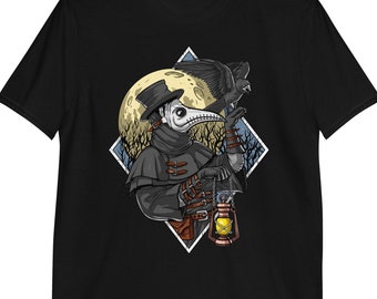 Plague Doctor T-Shirt, Macabre Death Shirt, Horror Mens Tee, Goth Clothing, Gothic Clothes, Plague Doctor Outfit, Gothic Apparel