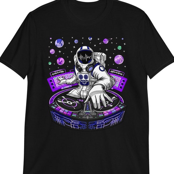 Astronaut Techno DJ Shirt, Psytrance T-Shirt, Dubstep Tee, Music Shirt, Psychedelic Shirts, House Music Shirt, EDM Music Festival Clothing