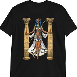 Egyptian Mythology Goddess Bastet T-Shirt, Sekhmet Tee, Ancient Egypt Shirt, Egyptian Clothes, Hieroglyphs Shirt, Bastet Clothing