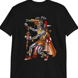 Aztec God Mictlantecuhtli T-Shirt, Aztec Mythology Shirt, Aztec Gods Tee, Ancient Mayan Tee, Aztec Clothing, Aztec Clothes, Aztec Apparel