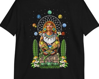 Aztec God Xochipilli T-Shirt, Aztec Mythology Shirt, Ancient Mayan Gods Tee, Aztec Deity Clothing, Aztec Clothes, Aztec Gods Shirts