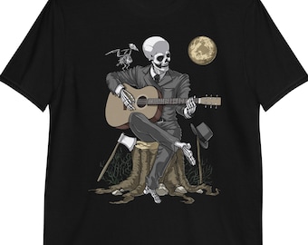 Gothic Skeleton Shirt, Mens Gothic Shirt, Goth Macabre T-Shirt, Gothic Clothing, Gothic Death Clothes, Gothic Outfit, Goth Apparel