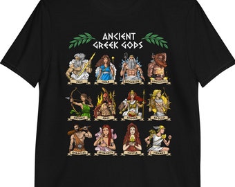 Greek Mythology Gods T-Shirt, Ancient Greek Deity Tee, Greek Goddess Clothing, Greek Mythology Outfit, Greek Mythology Clothes
