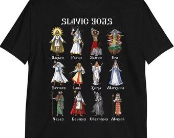 Slavic Mythology Gods Shirt, Pagan Deity Tee, Paganism Clothing, Ancient Slavic Folklore Clothes, Mythical Gods Outfit, Slavic Gods Apparel