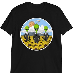 Space Aliens T-Shirt, Mens Aliens Tee, Science Fiction Tee, Aliens Clothing, Alien Clothes, Extraterrestrials Alien Apparel, Aliens Outfit