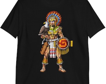 Aztec Eagle Warrior T-Shirt, Aztec Mens Tee, Aztec Clothing, Aztec Clothes, Aztec Warrior Outfit, Aztec Apparel, Aztec Mens Shirts