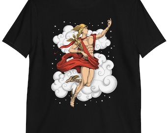 Griechischer Gott Messenger Shirt, antike griechische Mythologie T-Shirt, griechische Gottheit Shirt, Kleidung der griechischen Götter, Kleidung der griechischen Mythologie, Kleidung des griechischen Gottes