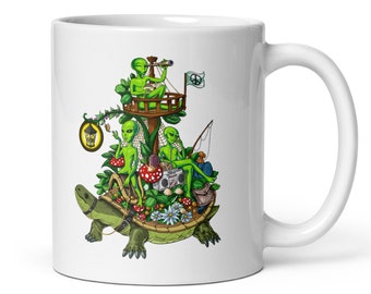 Funny Aliens Coffee Mug, Alien Mug, Extraterrestrials Mug, Alien Cups, Alien Lover Gift