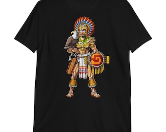 Maglietta Aztec Eagle Warrior, maglietta azteca da uomo
