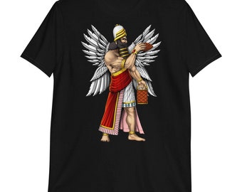 Maglietta con l'immagine del dio sumero Anunnaki, maglietta babilonese