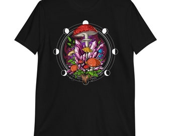 Cottagecore Mushroom T-Shirt, Forest Fungi Tee