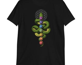 Kundalini Chakra Yoga T-Shirt, Zen Meditation Spiritual Tee