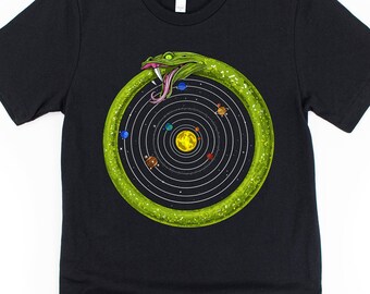 Ouroboros Shirt - Ancient Symbol Snake Shirt - Spiritual Clothing - Esoteric Clothing - Ouroboros Clothes - Ouroboros Apparel