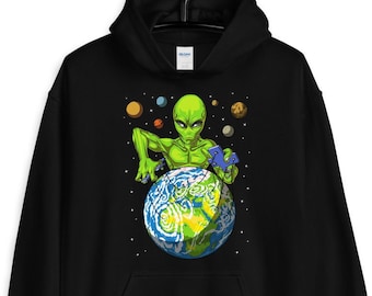 Sweat à capuche extraterrestre marionnettiste - sweat à capuche pour homme extraterrestre - vêtements extraterrestres - vêtements extraterrestres - sweat extraterrestre - vêtements extraterrestres