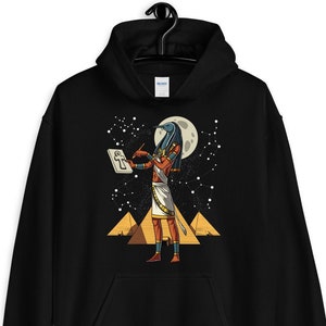 Sweatshirt Symboles Égypte Antique - Œil D'Horus, Masque Toutankhamon - Coupe Classique Col Tissé 241g