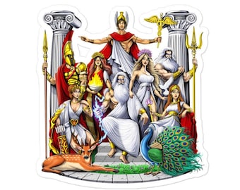Greek Mythology Gods Sticker: Ancient Greece Decal