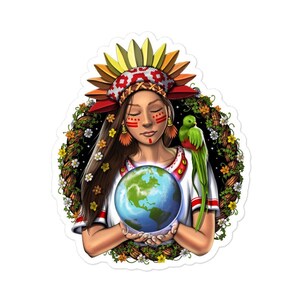 Aztec Goddess Sticker, Aztec Warrior Sticker, Aztec Mythology Sticker, Aztec Gods Sticker, Ancient Mayan Sticker, Aztec Gift