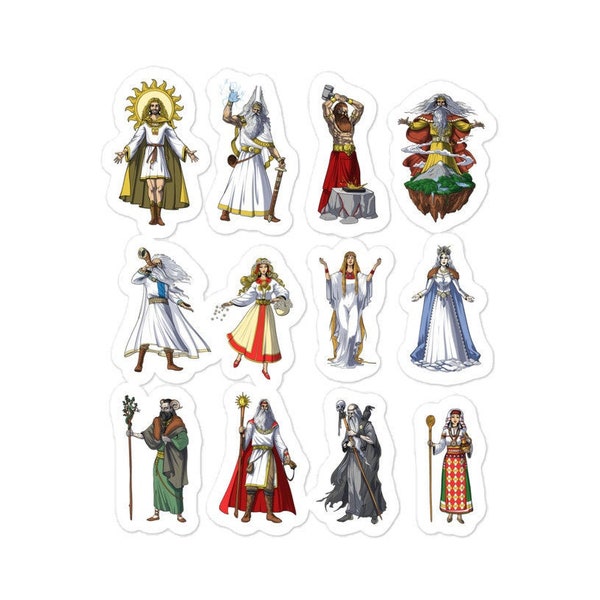 Slavic Mythology Gods Sticker - Pagan Deity Stickers - Paganism Sticker - Ancient Slavic Folklore Decals - Mythical Fantasy Slavic Gifts