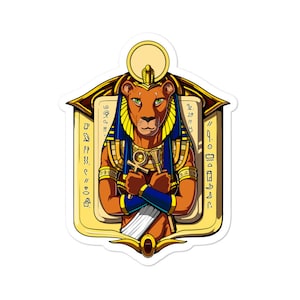 Sekhmet Sticker: Ancient Egyptian Mythology Goddess Decal