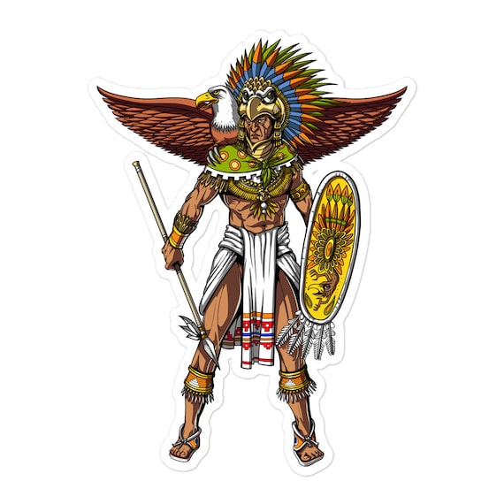 Pegatinas de Guerrero águila azteca Calcomanías de mitología - Etsy España