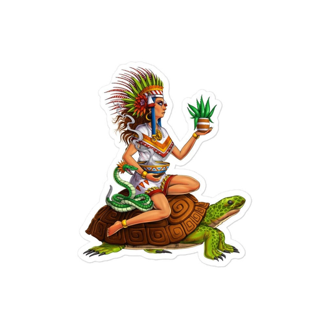 Aztec Goddess Sticker, Mayahuel Sticker, Aztec Mythology Stickers ...