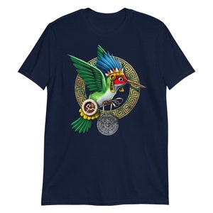Aztec Hummingbird T-shirt, Aztec God Huitzilopochtli Shirt, Mayan ...