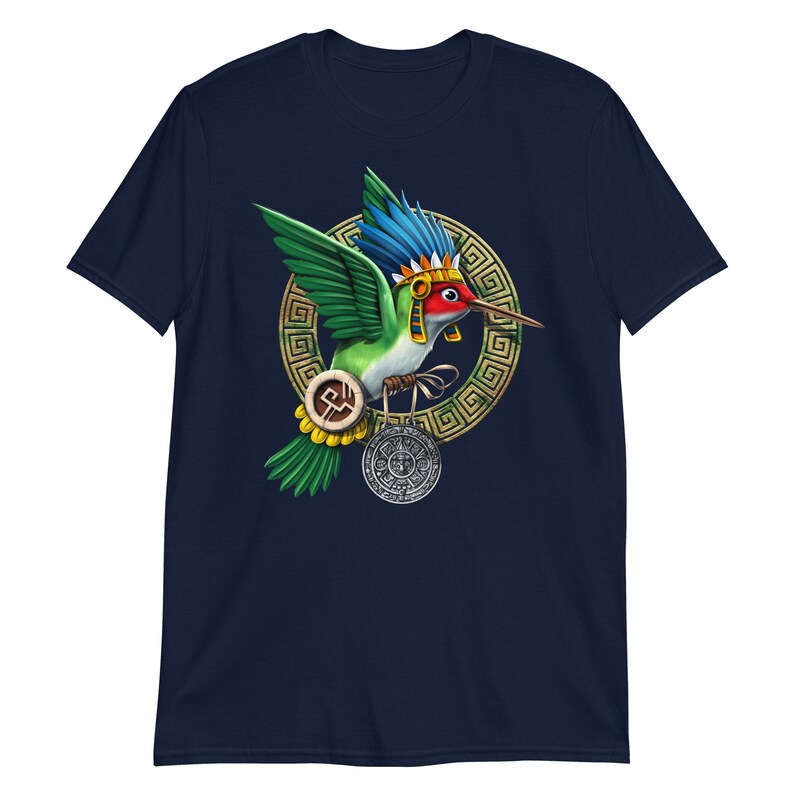 Aztec Hummingbird T-shirt, Aztec God Huitzilopochtli Shirt, Mayan ...
