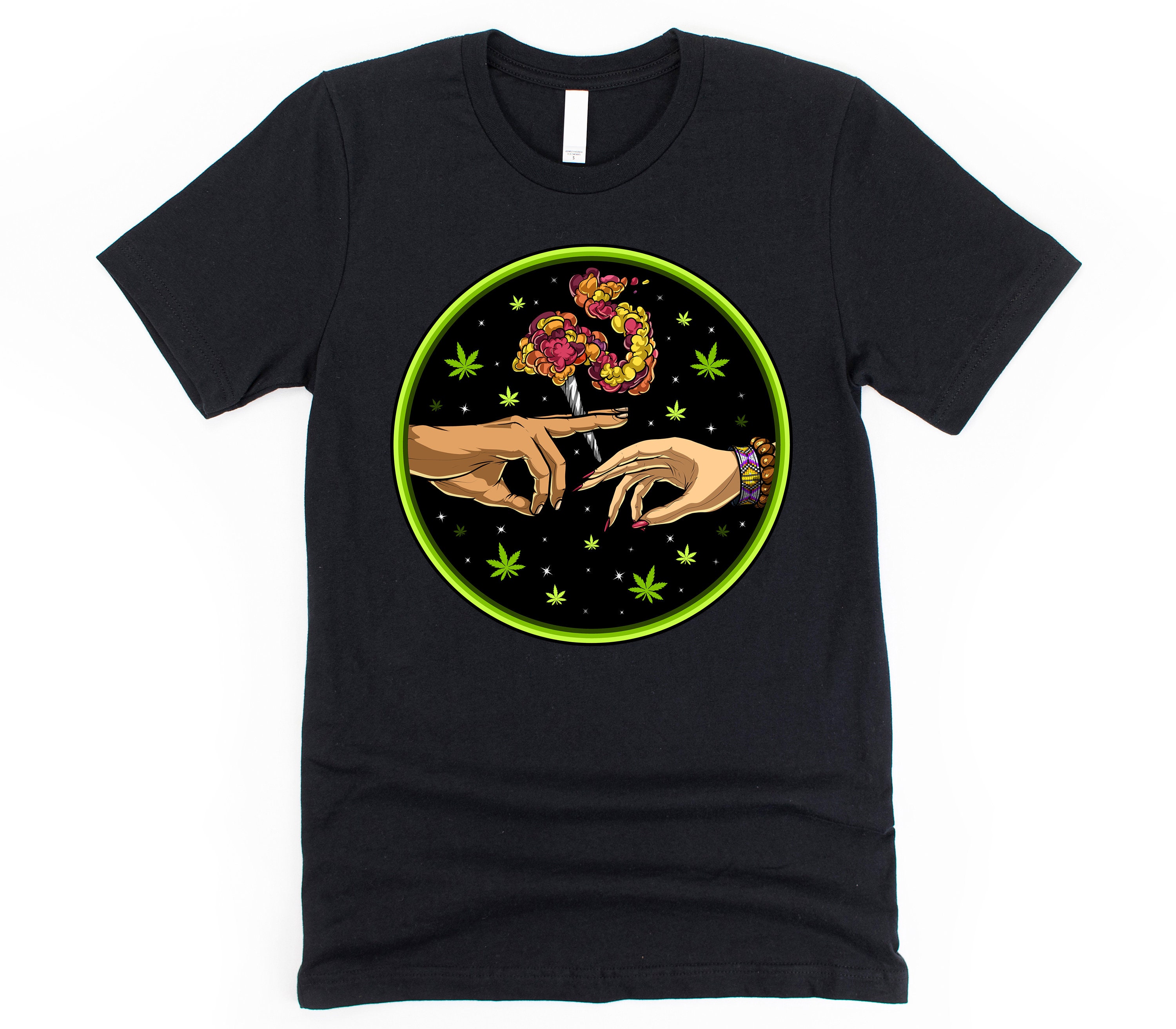 Weed Joint Shirt Hippie Stoner Shirt Psychedelic Tee Etsy