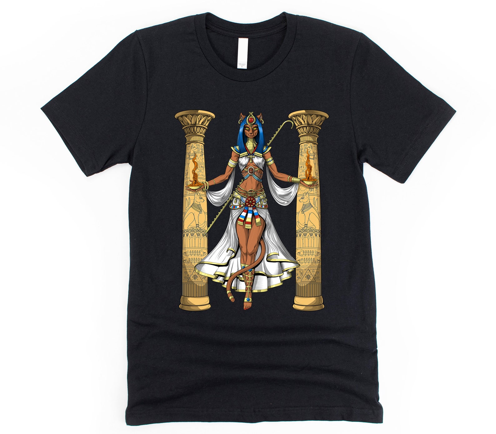 Bastet Egyptian Cat Goddess T-Shirt Sekhmet Tee Ancient | Etsy