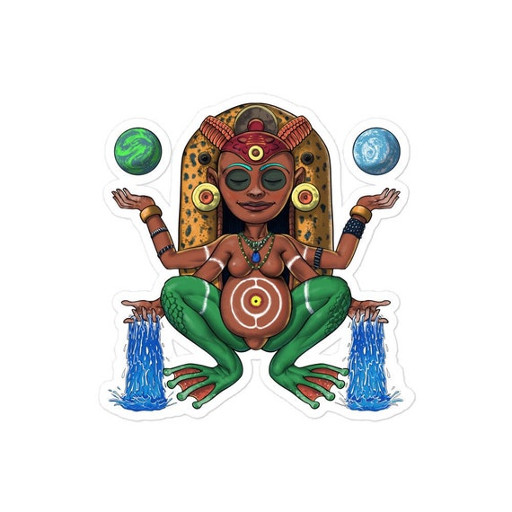 "Goddess Pagan" Bumper Sticker - 3" X 10" Vinyl Decal, Made In USA, UV & Water Resistant