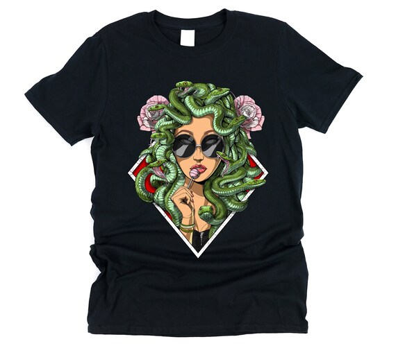 Camisa de diosa griega Medusa Camiseta hippie Camiseta de