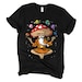 Hippie Mushroom Buddha Shirt - Psychedelic Magic Mushroom Amanita Muscaria Tee - Yoga Spiritual Meditation Clothes - Festival Clothing